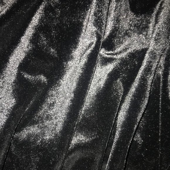 Velvet Mock Neck Shirt - Picture 2 of 3